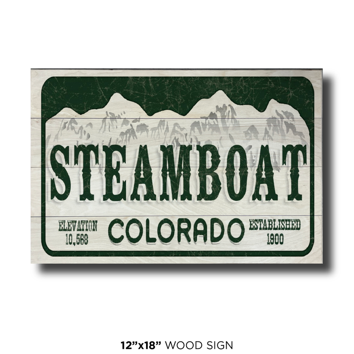 Steamboat License Plate