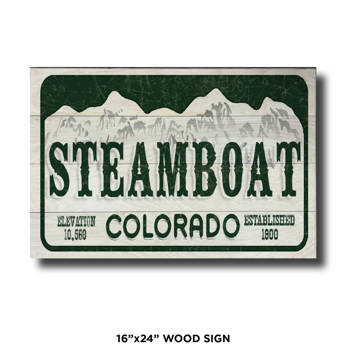Steamboat License Plate