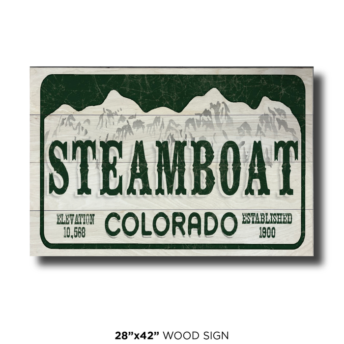 Steamboat License Plate