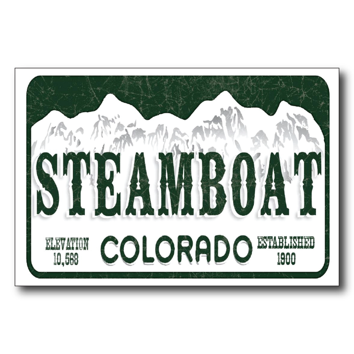 Steamboat License Plate