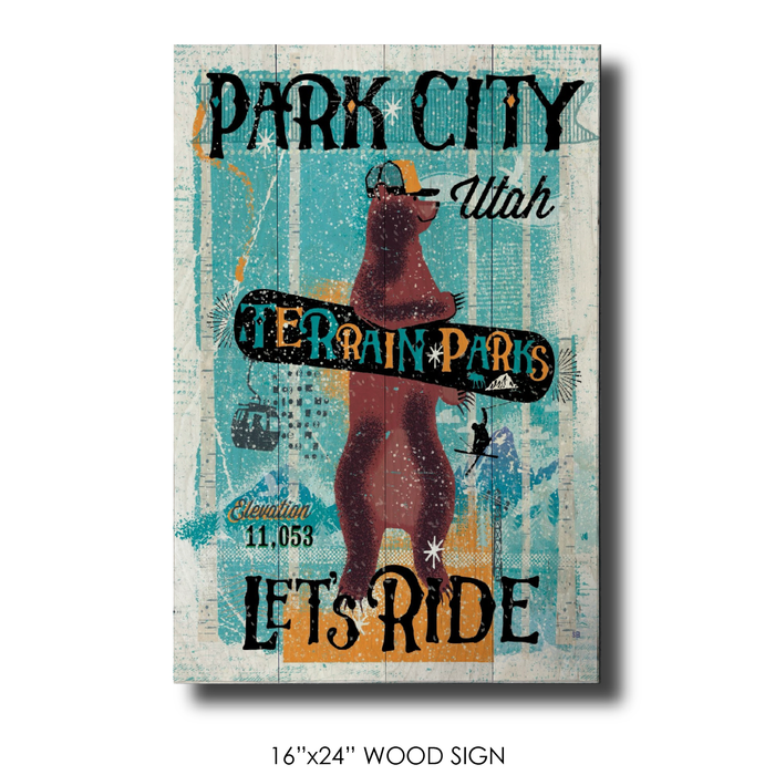Park City Snowboard Bear