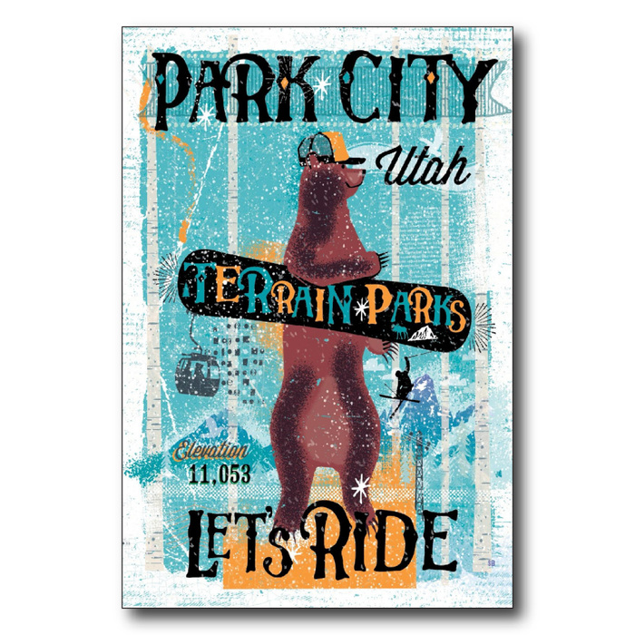 Park City Snowboard Bear