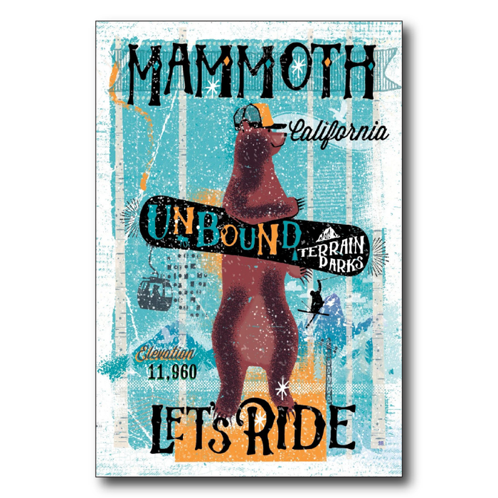 Mammoth Snowboard Bear