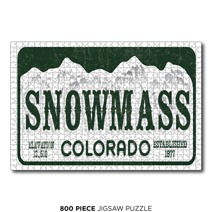 Snowmass License Plate