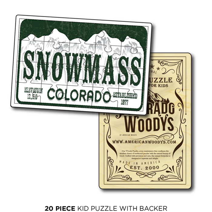 Snowmass License Plate