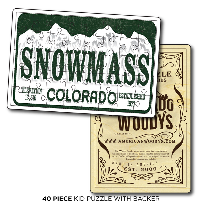 Snowmass License Plate