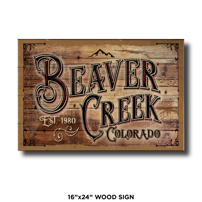 Beaver Creek Town Sign