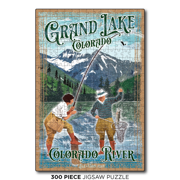 Grand Lake Vintage Fishing Couple