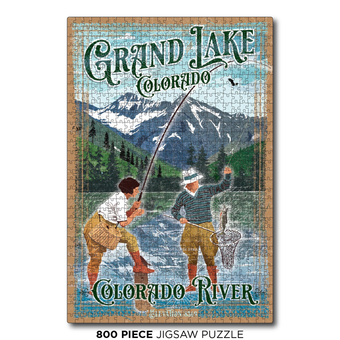Grand Lake Vintage Fishing Couple
