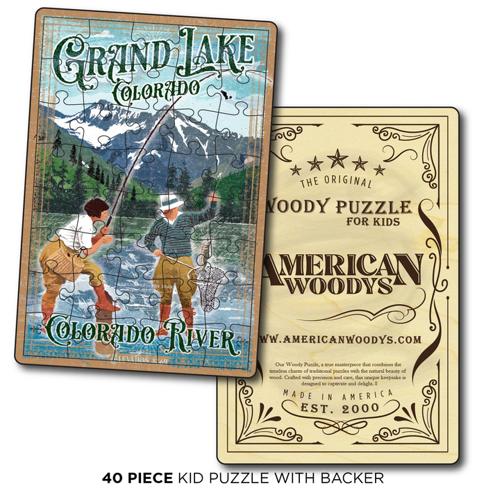 Grand Lake Vintage Fishing Couple