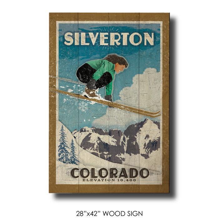 Silverton Bad Ass Ski Babe Jump #2
