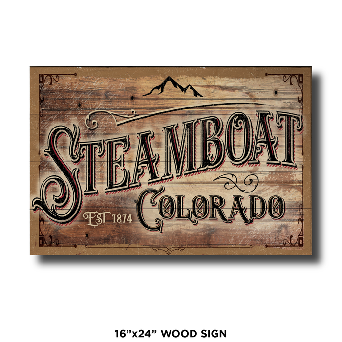Steamboat Town Sign