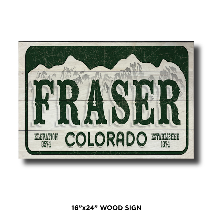 Fraser License Plate