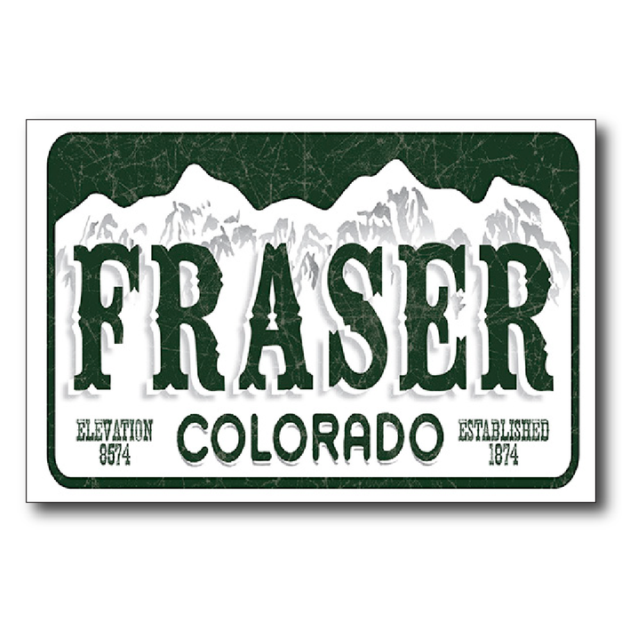 Fraser License Plate