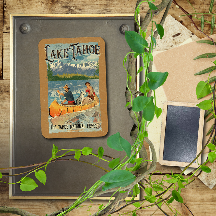 Lake Tahoe Sans Cali Vintage Canoe