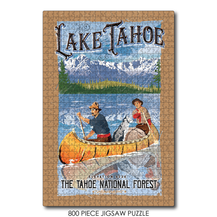 Lake Tahoe Sans Cali Vintage Canoe