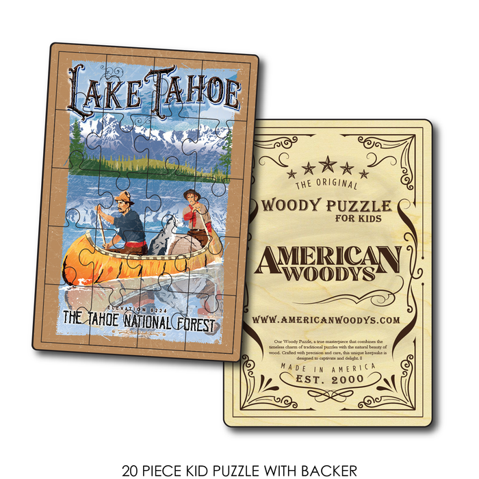 Lake Tahoe Sans Cali Vintage Canoe