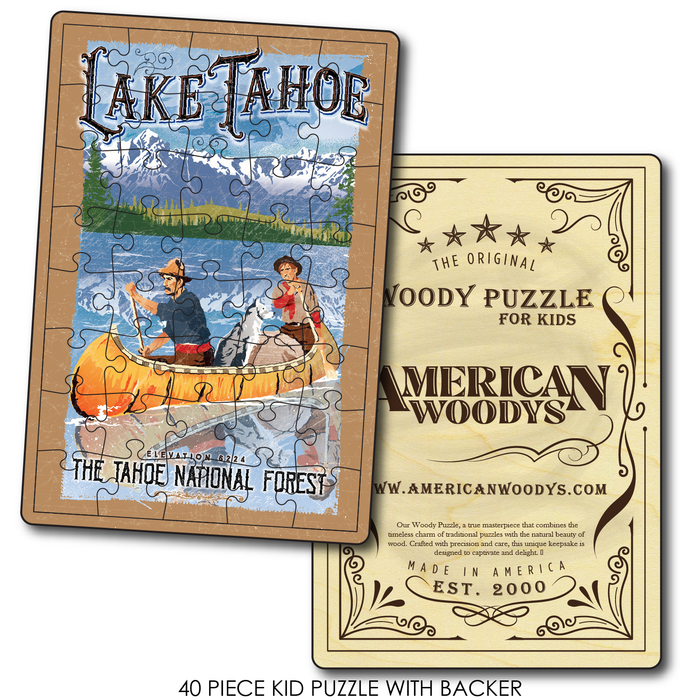Lake Tahoe Sans Cali Vintage Canoe