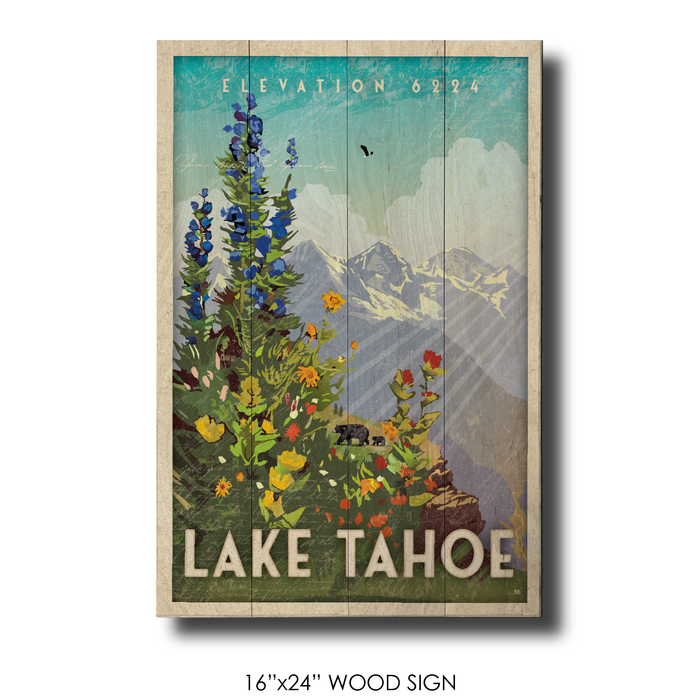 Lake Tahoe Sans Cali Wildflowers