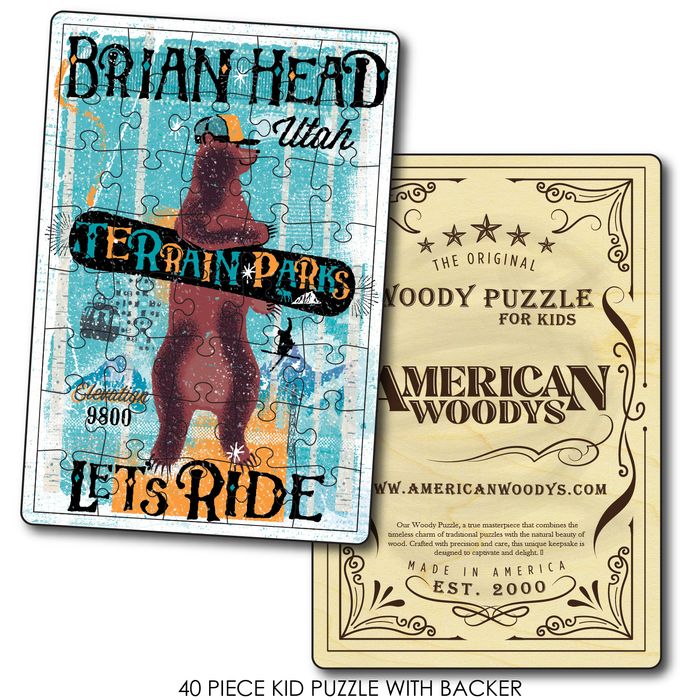 Brian Head Snowboard Bear