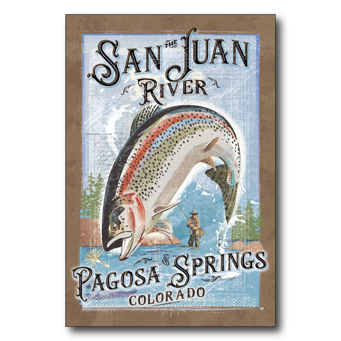 Fly Fishing Poster San Juan Pagosa