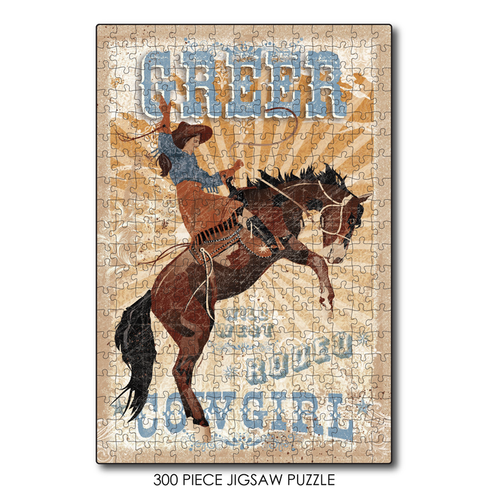 Greer Bucking Bronc Rodeo Cowgirl