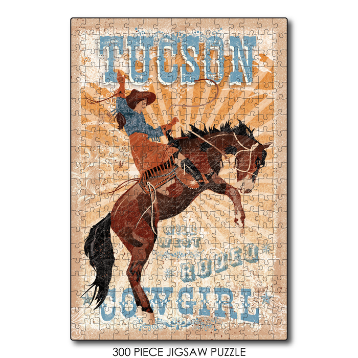 Tucson Bucking Bronc Rodeo Cowgirl