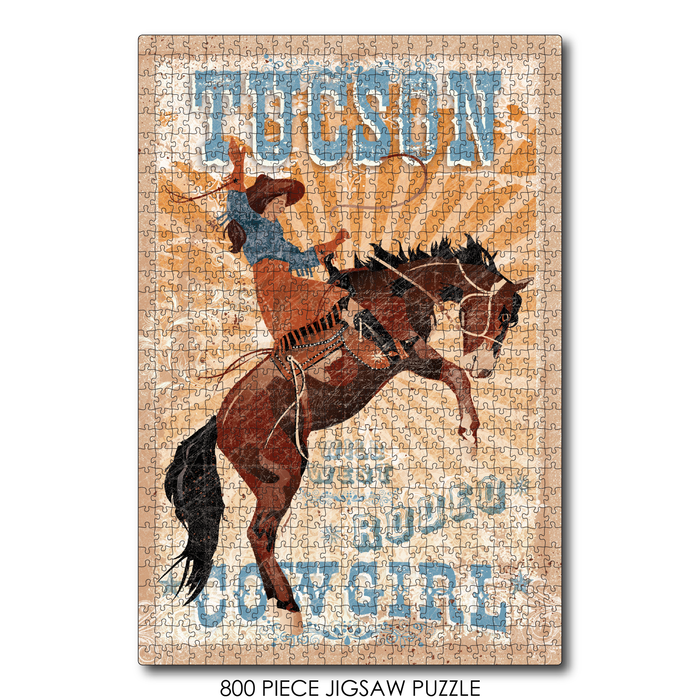 Tucson Bucking Bronc Rodeo Cowgirl
