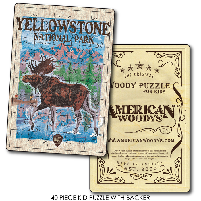 Vintage Moose Yellowstone
