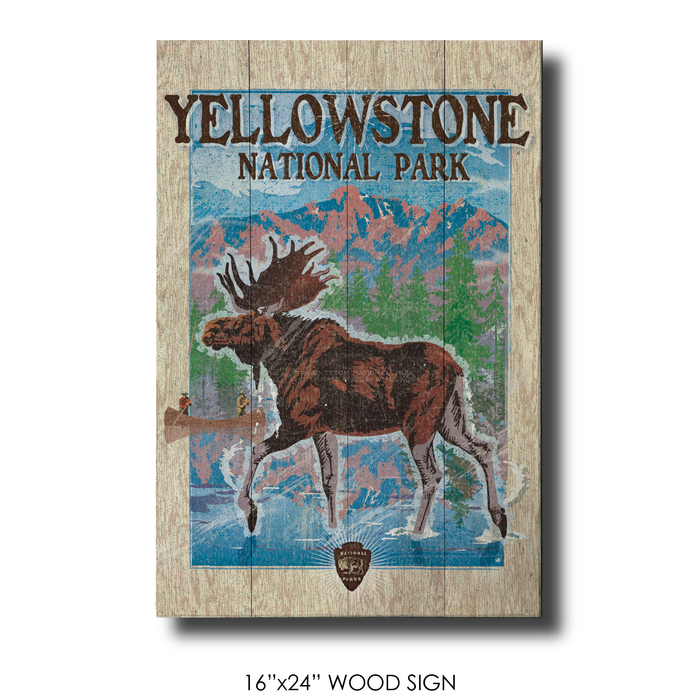 Vintage Moose Yellowstone