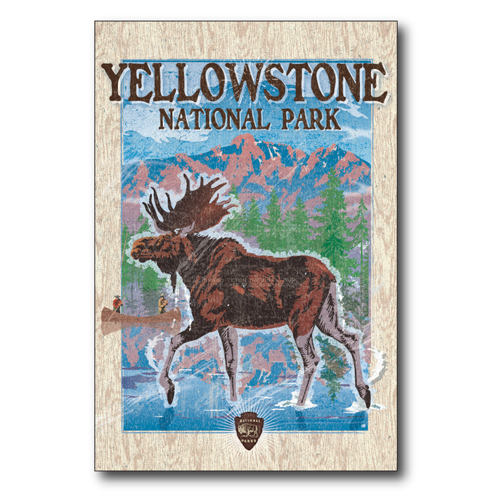 Vintage Moose Yellowstone