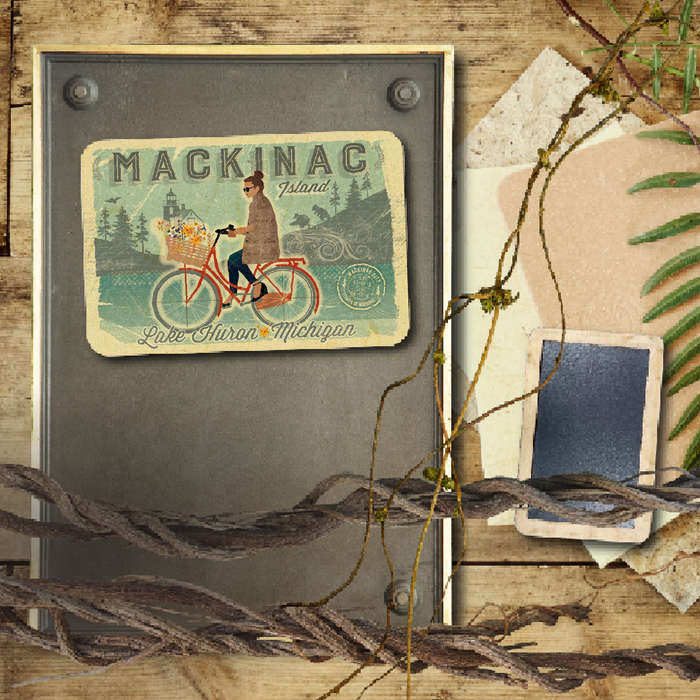 Mackinac Island Bike Girl