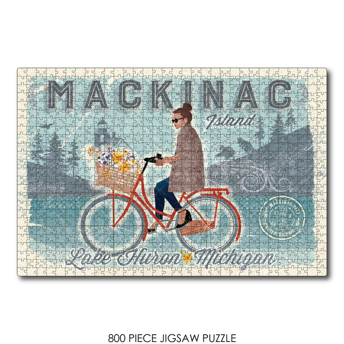 Mackinac Island Bike Girl