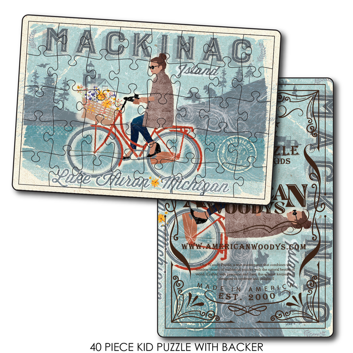 Mackinac Island Bike Girl