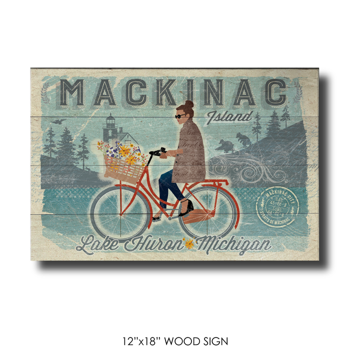 Mackinac Island Bike Girl