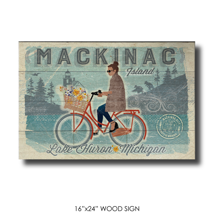 Mackinac Island Bike Girl
