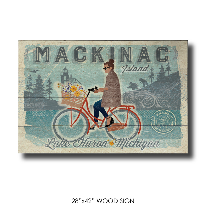 Mackinac Island Bike Girl