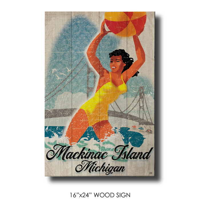 Mackinac Island Beach Girl