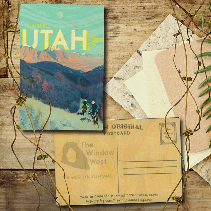 Mountain Bike Utah Postcard