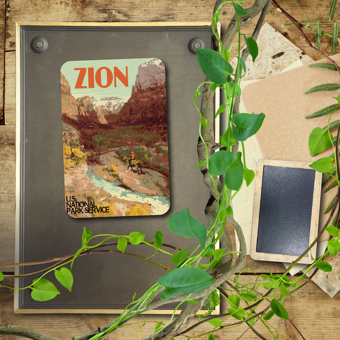 Zion Horseback Magnet