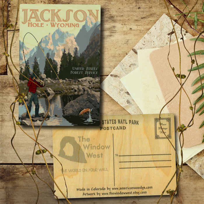 Jackson Hole Trout Postcard