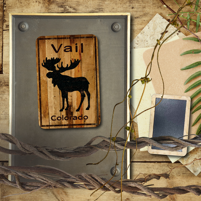 Vail Standing Moose Magnet