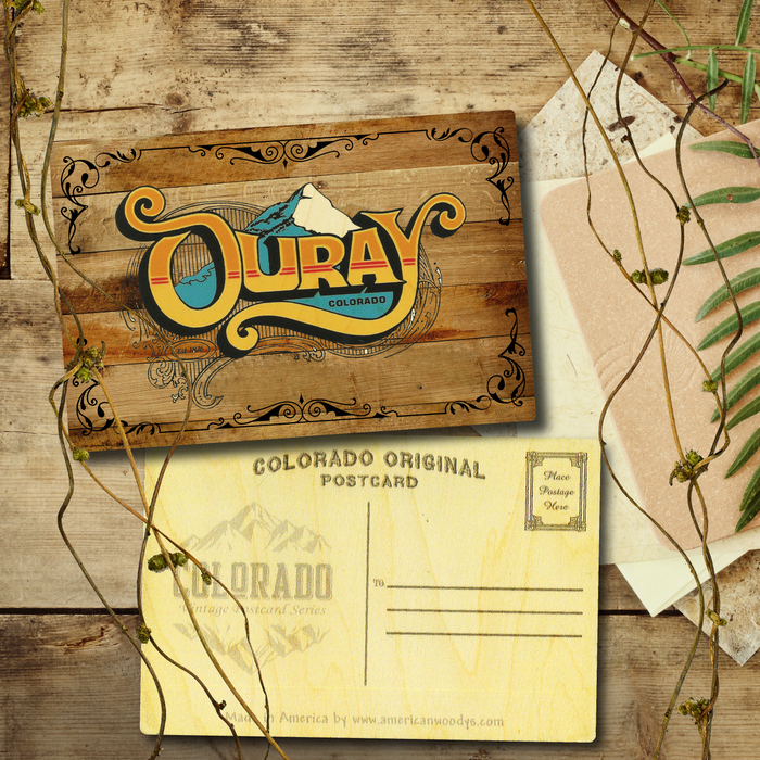 Ouray Sign Postcard