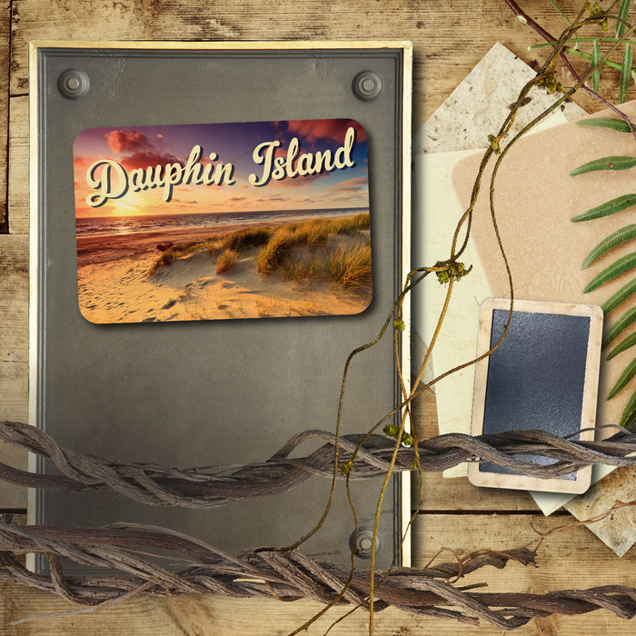 Dauphin Island Dune Sunset Magnet