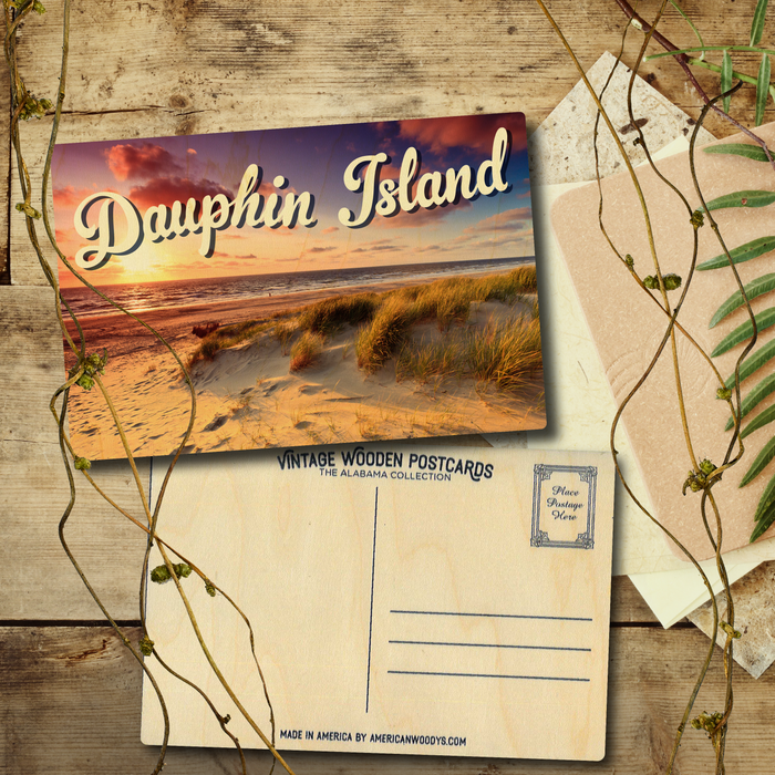 Dauphin Island Dune Sunset Postcard