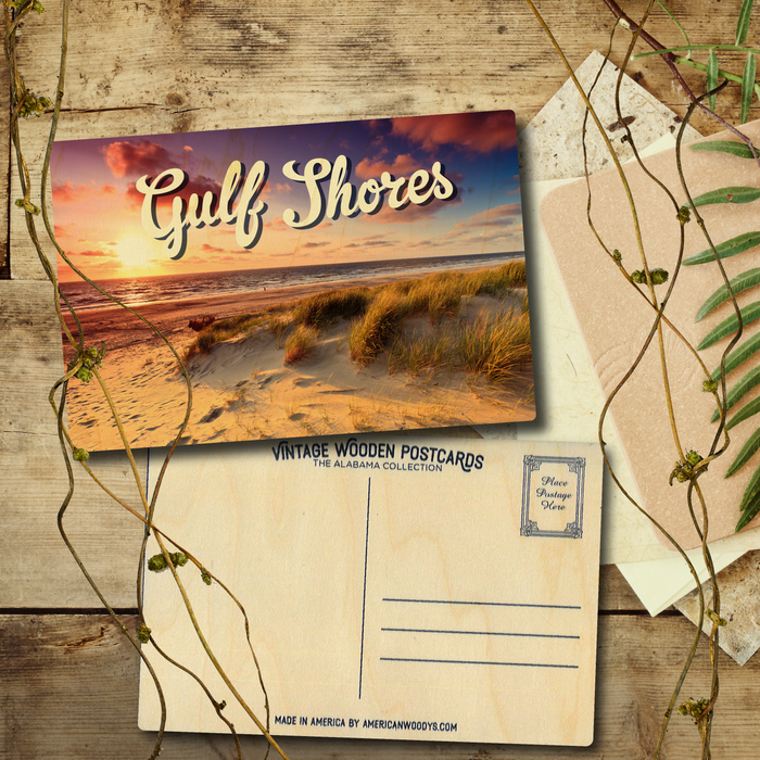 Gulf Shores Dune Sunset Postcard