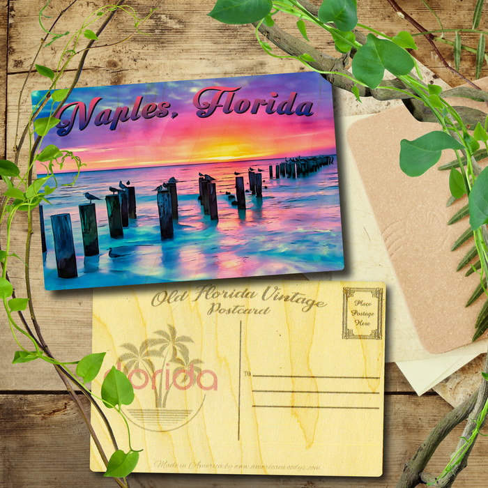 Naples Old Pier Postcard