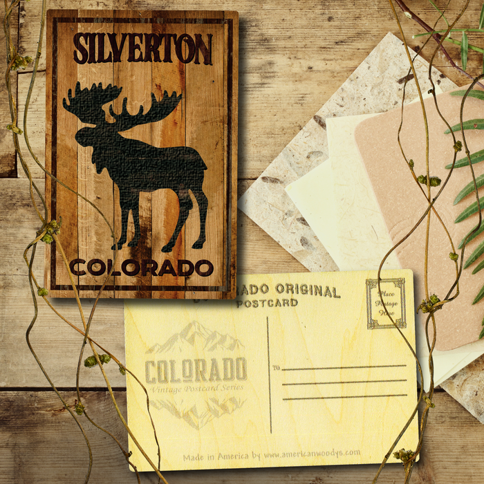 Silverton Standing Moose Postcard