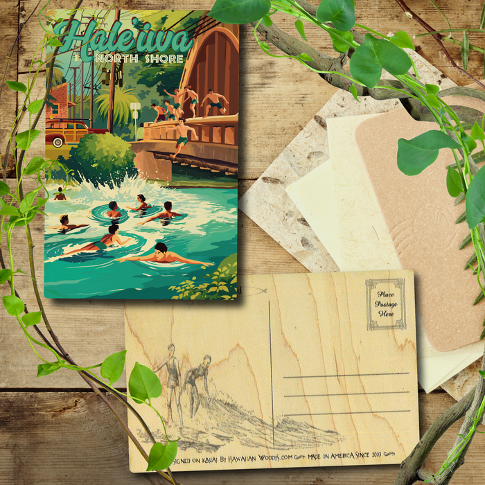 Haleiwa Rainbow Bridge Postcard