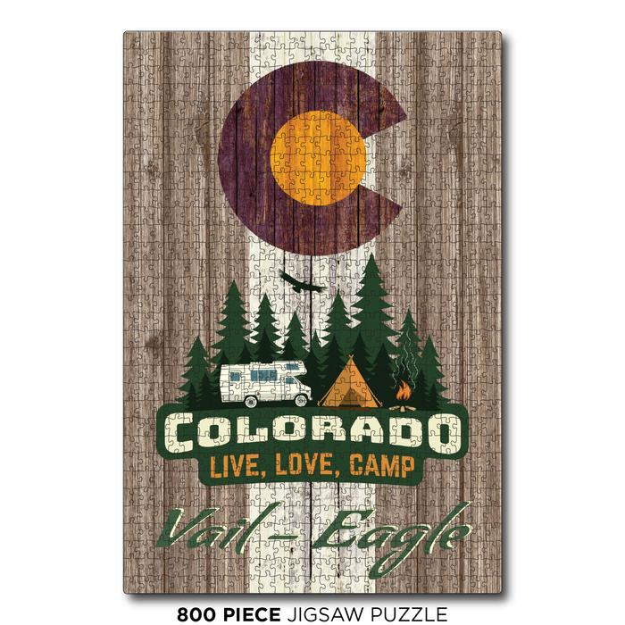 Vail Camping Flag Brown